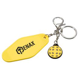 Pickleball Motel Keychain