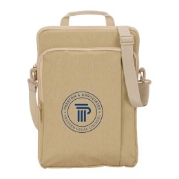 Vertical Recycled Messenger Bag