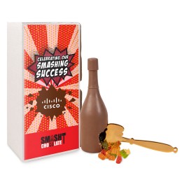 Chocolate Smash Bottle with Gummy Bears Food Gift