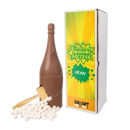 Mega Chocolate Smash Bottle with Champagne Bubbles Food Gift