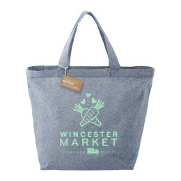 Recycled Cotton Twill Grocery Tote - 5 oz.
