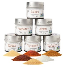 Gustus Vitae Spicy Sea Salts Collection - Set of 6