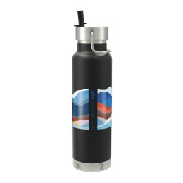 Stainless Steel Vacuum Insulated Bottle w/Straw Lid - 25 oz.