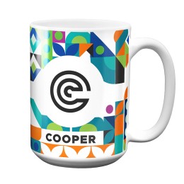 White Ceramic Coffee Mug - 15 oz.