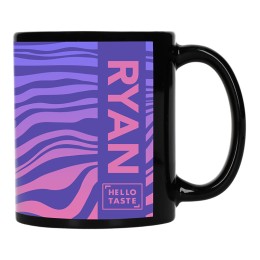 Black Ceramic Coffee Mug - 11 oz.
