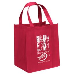 Big Non-Woven Heavy Duty Grocery Tote with Reinforced Bottom - 13" x 10" x 15"