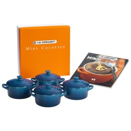 Le Creuset Mini Cocottes Set with Cookbook - Set of 4