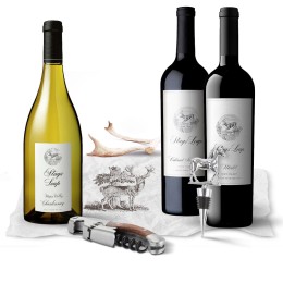 Stags' Leap Wine, Corkscrew & Bottle Stopper Gift Set - Three Bottles