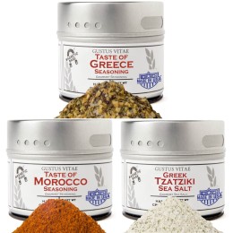 Gustus Vitae Taste of the Mediterranean Seasoning Collection - Set of 3