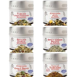Gustus Vitae Taste of Italy Seasonings Collection - Set of 6