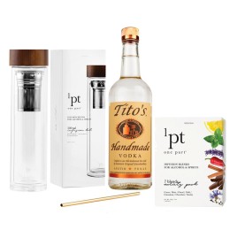Tito's Handmade Vodka 750ml with 1pt Infusion Kit
