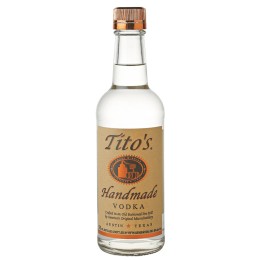 Tito's Handmade Vodka (375ml) and 20 Lindt Truffles Gift Set in Engraved Keepsake Box