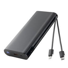 Voyager Laptop Charging Power Bank with Built-In Cables - 25,000 mAh (Blank)