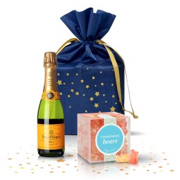 Veuve Clicquot Champagne (375ml) and Sugarfina Champagne Gummy Bears Gift Set