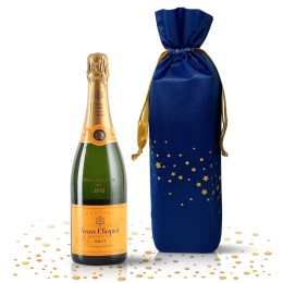 Engraved Veuve Clicquot Ponsardin Brut Champagne 750ml with Elegant Gift Bag