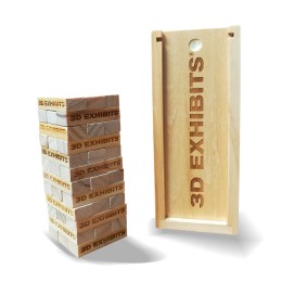 Mini Tumbling Tower Game (Laser Engraved)