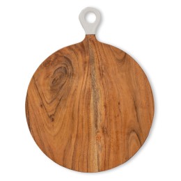 Jeanne Fitz Acacia Wood Round Charcuterie Board