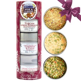 Gustus Vitae Wine & Cheese House Reserve Seasoning Gift Pack - Set of 3