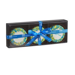 Your Brand Color Sprinkled Oreos® with Printed Logo Gift Box - 3 pc