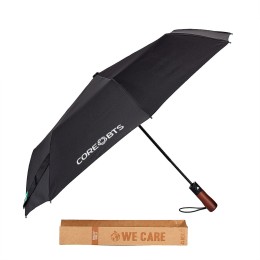 Zion Recycled RPET Umbrella w/ Wood Handle - 44''