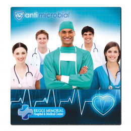 Custom BIC® PrevaGuard™ 8" Square Mouse Pad