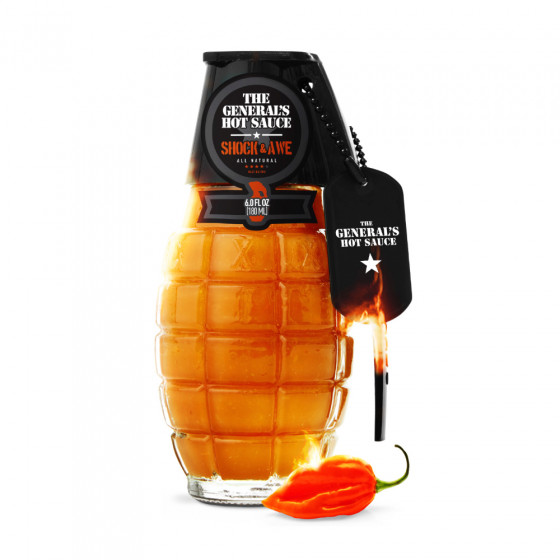 Custom Hot Sauce Grenade Hot Sauce 6 oz Bottle