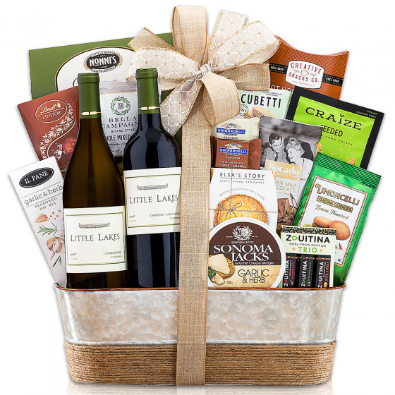 Little Lakes Cellars California Assortment Wine Gift Baskets Gift