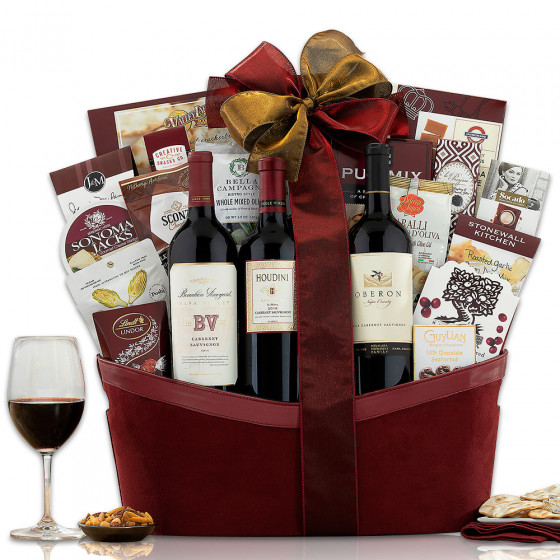 Napa Valley Trio Wine Basket