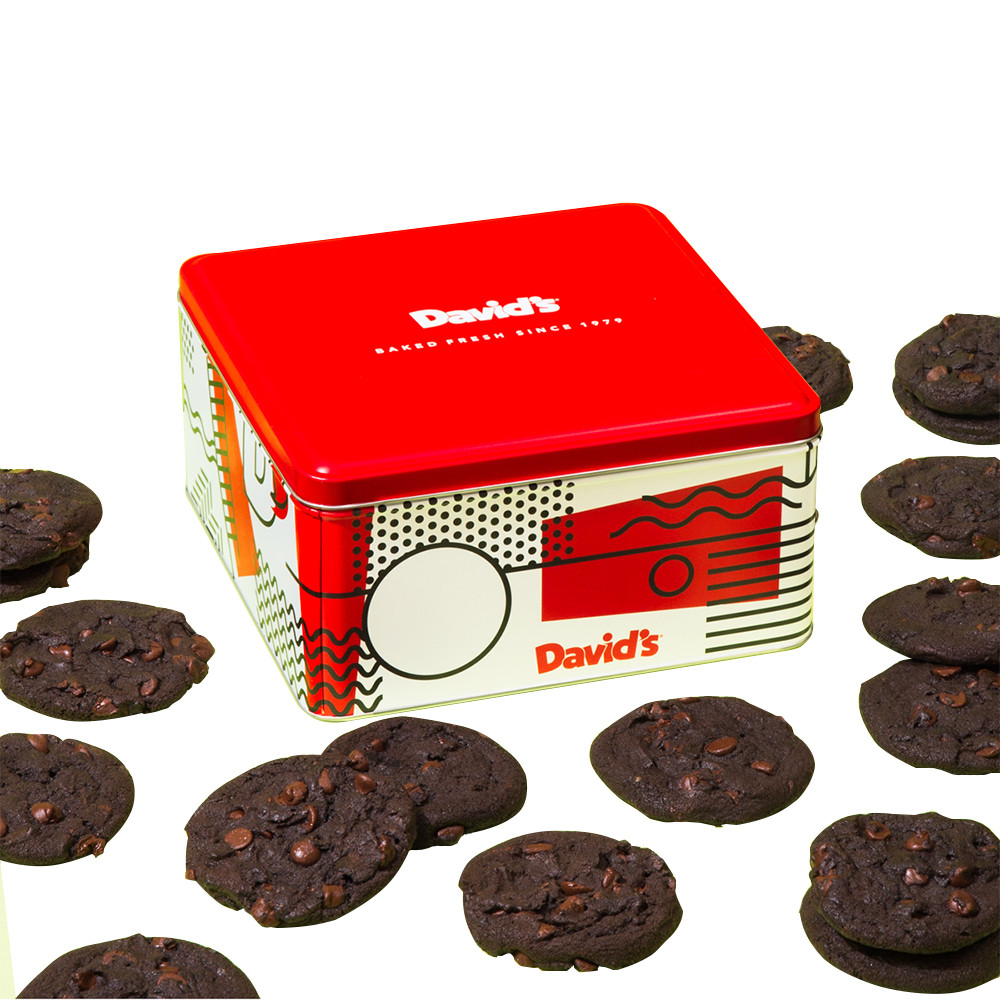David's Cookies Fresh Baked Double Chocolate Chunk Cookies 1lb or 2lb