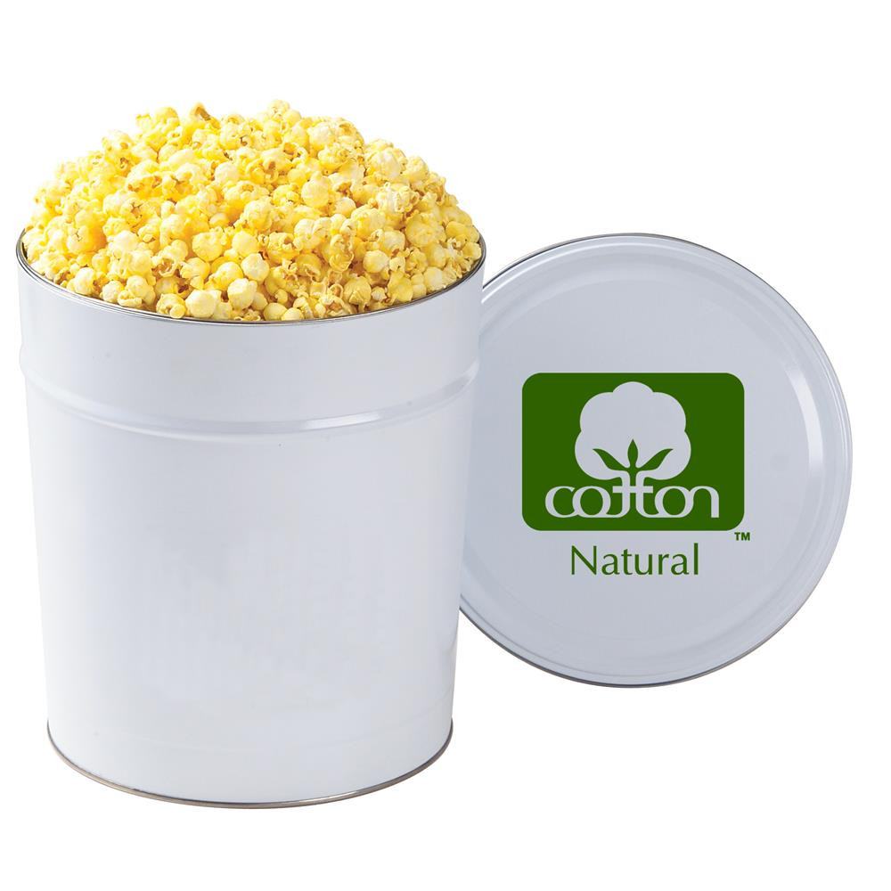 Gourmet Buttered Popcorn Tin 3.5 Gallon