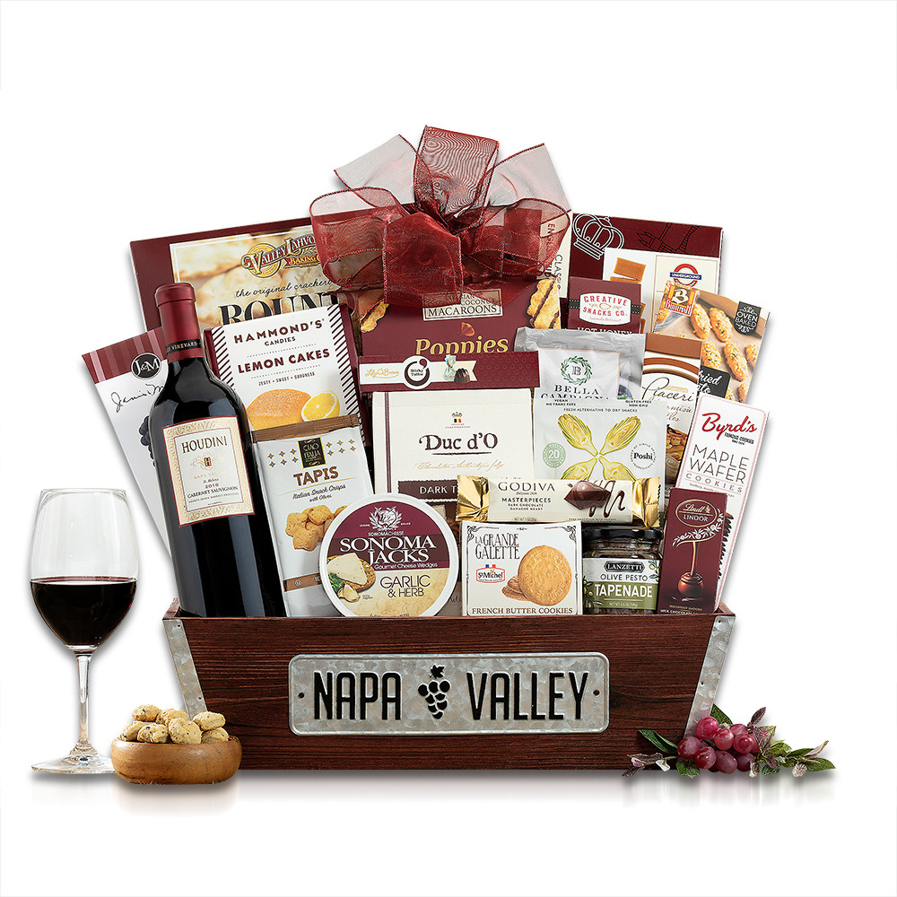 Houdini Napa Valley Wine Basket Gift Baskets Gift Baskets