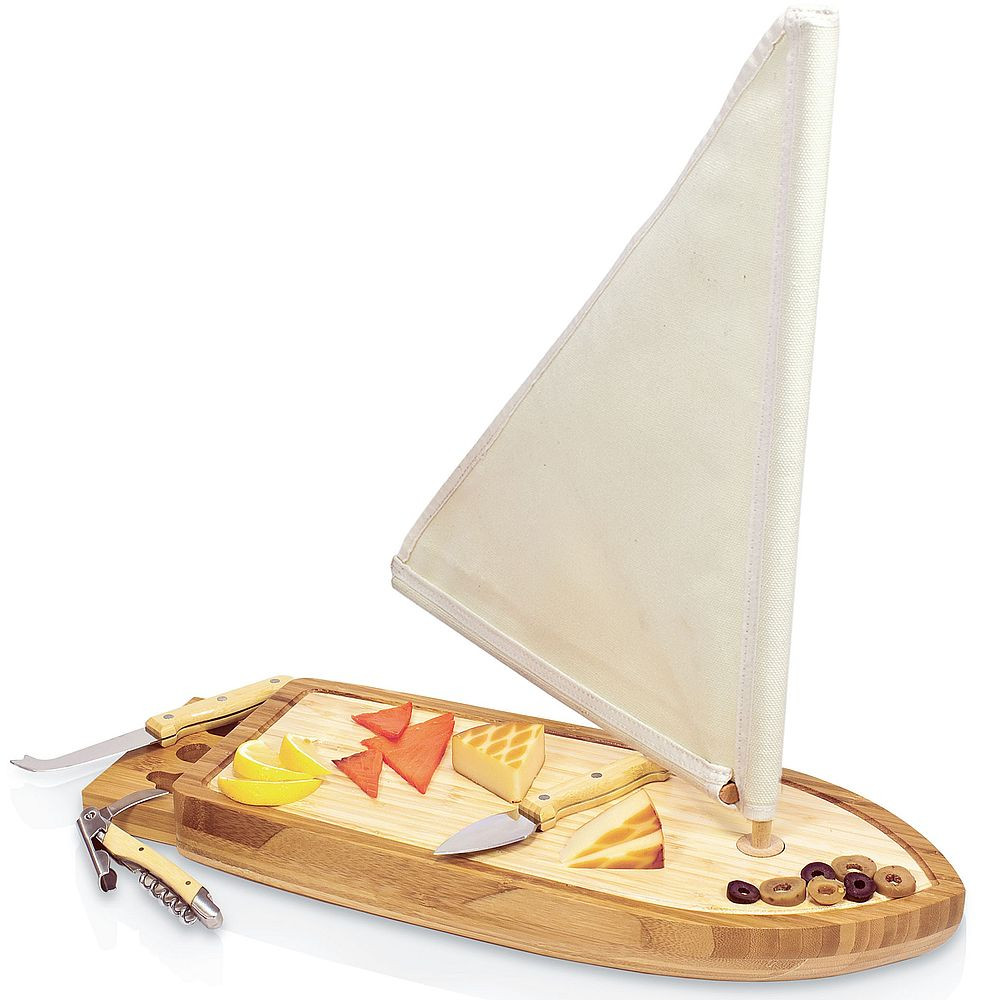 SailboatCutting Board With Tools