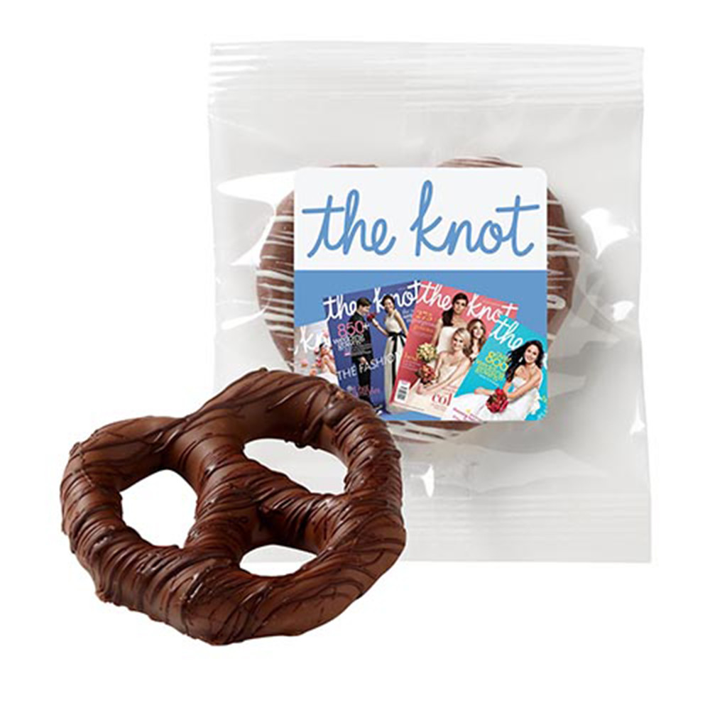 Chocolate Covered Pretzel Knot Pretzels Personalized Edible Gifts