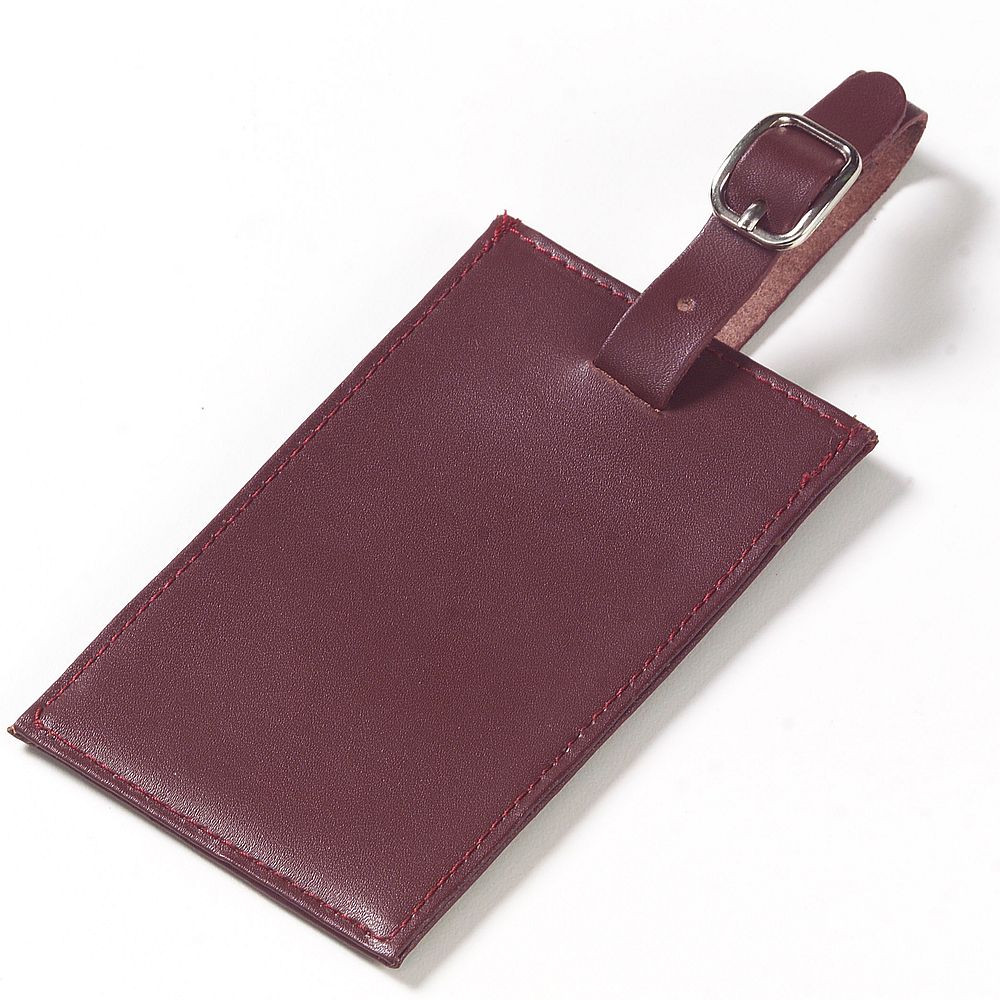 Custom Oversized Rectangular Leather Luggage Tag