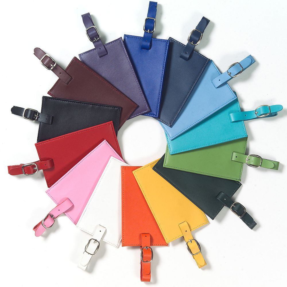 Custom Oversized Rectangular Leather Luggage Tag