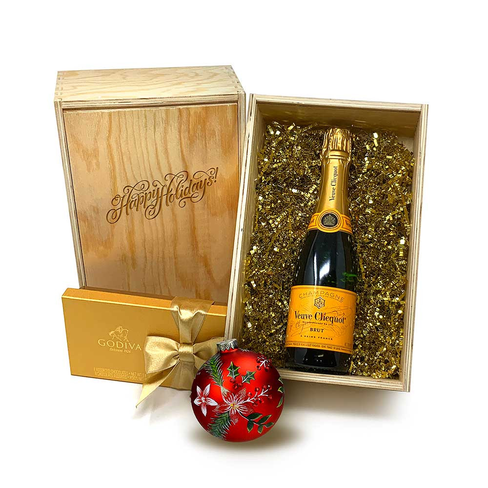 Veuve Clicquot Champagne 750ml & Godiva Gift Set Veuve Clicquot