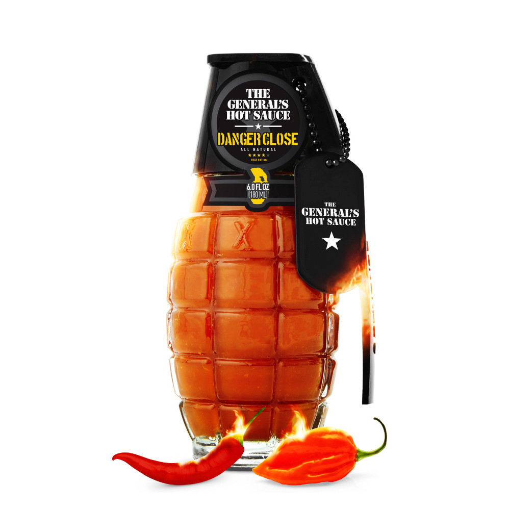Custom Hot Sauce Grenade Hot Sauce 6 oz Bottle