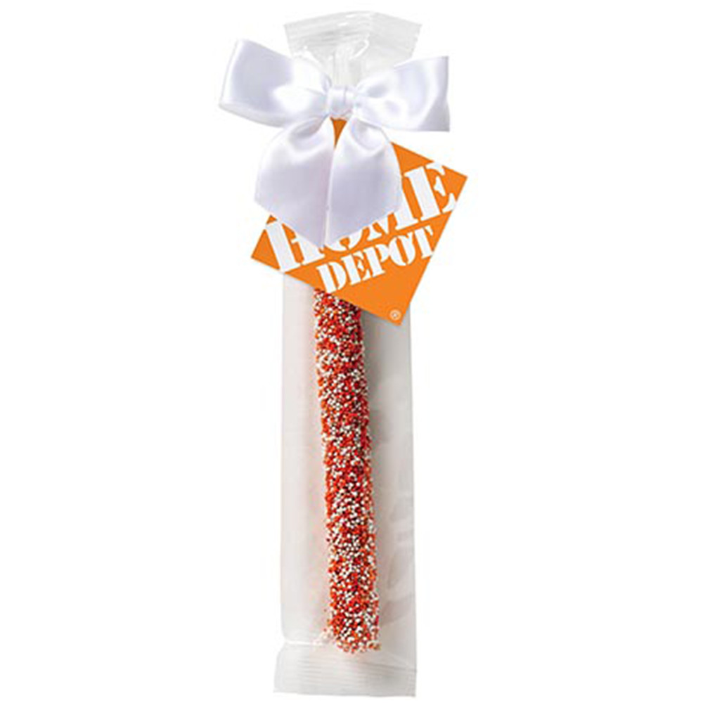 Chocolate Covered Pretzel Rod with Gourmet Toppings