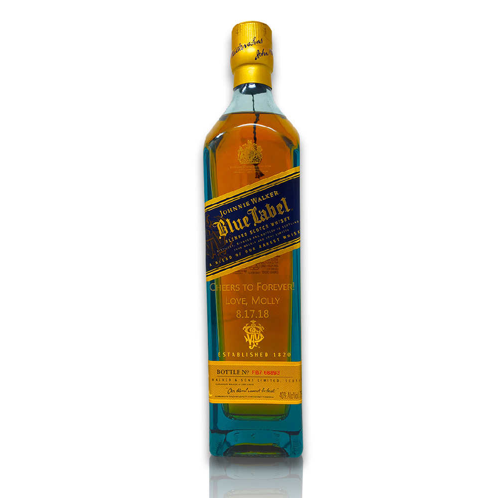 Johnnie Walker Blue Label Engraved Scotch Whisky 750ml