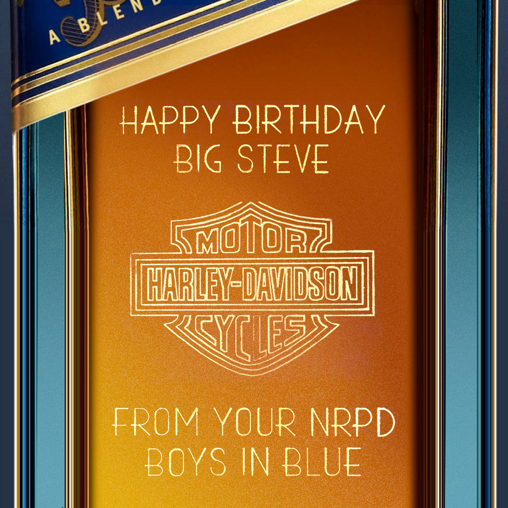Johnnie Walker Blue 750ml Scotch with Dark Chocolate Peanuts ...