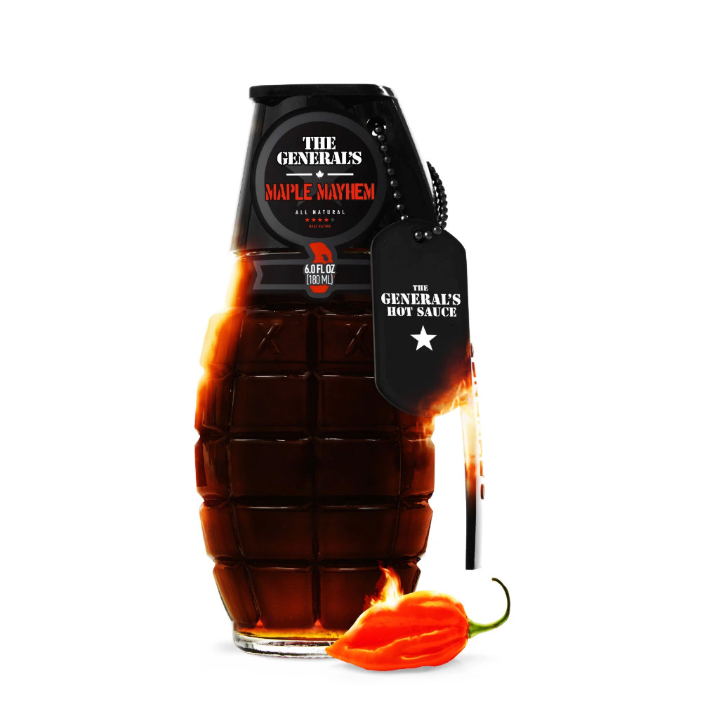 Custom Hot Sauce Grenade Hot Sauce 6 oz Bottle