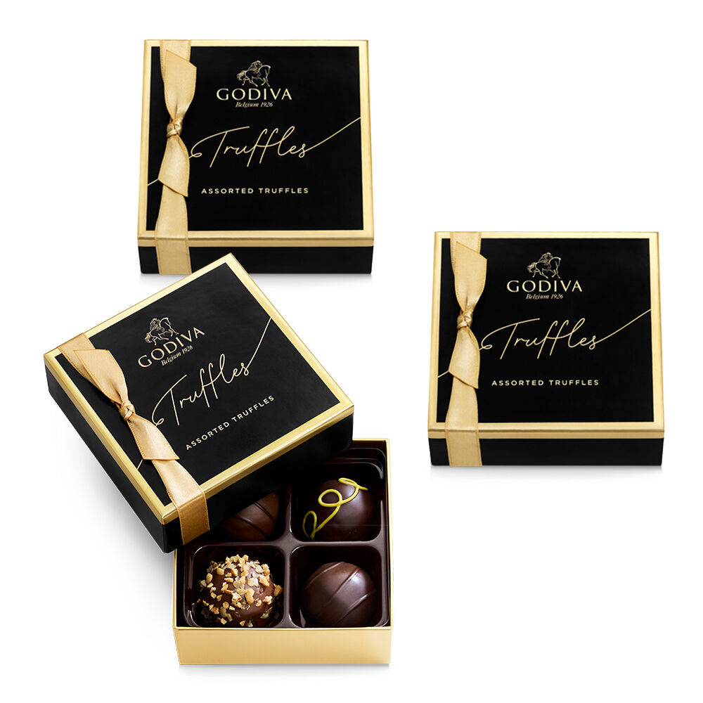 Shop Godiva 4 pc Signature Chocolate Truffles (Set of 3) | Corporate Gift