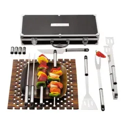 Custom Stainless Steel 13-piece BBQ Grill Master Tool Set