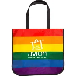 Large Pride Rainbow Laminated Tote