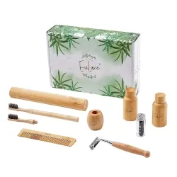 Bamboo Personal Care Travel Gift Set